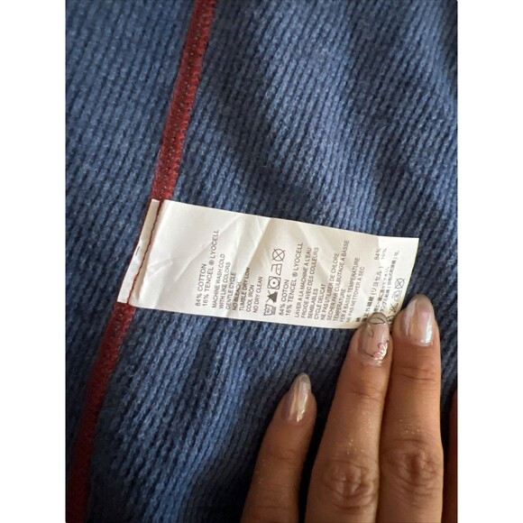 NWT Tommy Bahama Sweater Mens Blue Red Reversible Quarter Zip Pullover Sz XXL - Picture 10 of 16